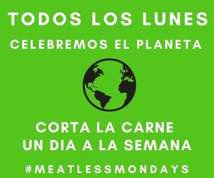Todos los lunes celebremos el planeta. Corta la carne un dia a la semana. #meatlessmondays
