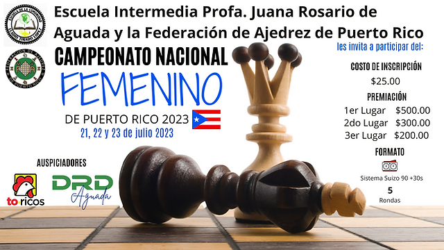 Campeonato Nacional Femenino de Puerto Rico en la Escuela Prof. Juana Rosario en Aguada